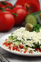 Shopsky salad - national Bulgarian dish