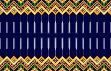 Ethnic pattern design. Aztec fabric carpet mandala ornament boho chevron textile decoration wallpaper. Tribal turkey African Indian traditional embroidery vector illustrations background 