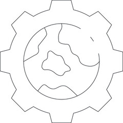 development icons setting  and cogwheel