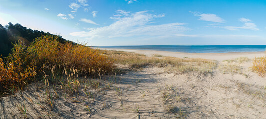 Seashore panoramic view in Narva Joesuu