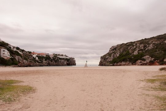 Beach in Cala Turqueta in Menorca - Spain.