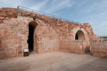 Ruins of the Castle of San Antonio in Menorca - Spain.