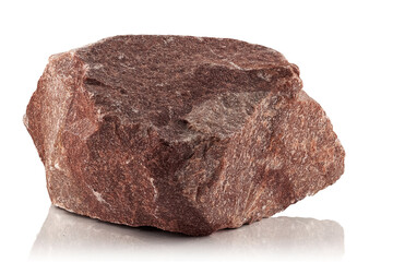 Stone, a fragment of crimson quartzite