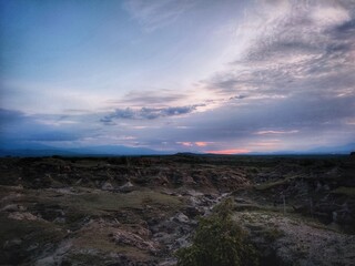 sunset in the mountains