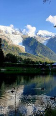 lake and mountains