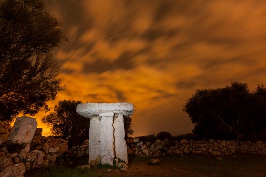 Taula from the Tayalotic town of Torretrancada, Menorca - Spain.