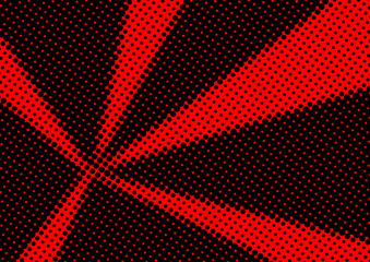 Red And Black Halftone Background