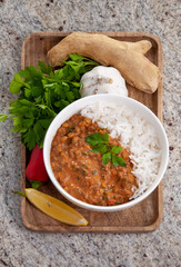 asian style lentils curry