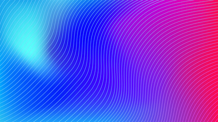 Obraz premium Gradient stripe abstract background. Smooth soft and warm bright tender blue, cian, violet gradient for app, web design, web pages, banners, greeting cards. Vector illustration design. 