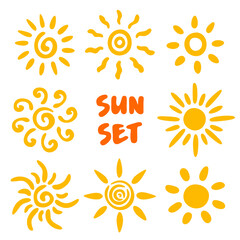 Sun symbols for your design
