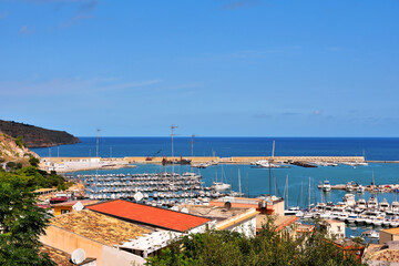 Fototapeta na wymiar the small port castellammare del golfo sicily italy