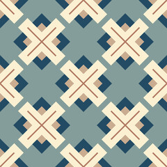 Abstract seamless geometric pattern of rhombuses and diagonals. Vector illustration