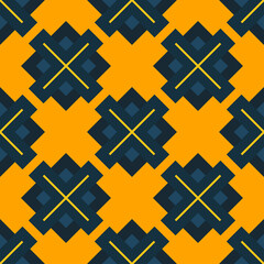 Abstract seamless geometric pattern of rhombuses and diagonals. Vector illustration