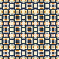 Abstract geometric pattern of squares. Seamless mosaic and tile. Vector illustration