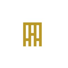 initial design template letter A, H, A monogram