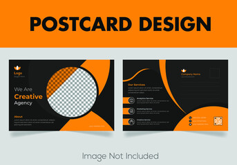 Creative postcard template design Corporate Post Card, Flyer, Banner