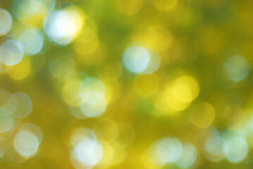 Autumn yellow abstract bokeh background