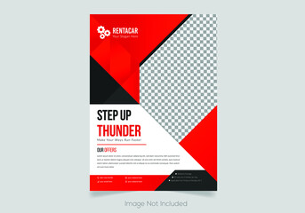 Abstract Car Business Flyer or brochure Template, Corporate Flyer template vector for car washing