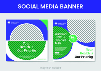 Medical flyer brochure design vector template. Health care cover flyer, A4 vector illustration, template design, green, magazine poster, annual report, easily customized.