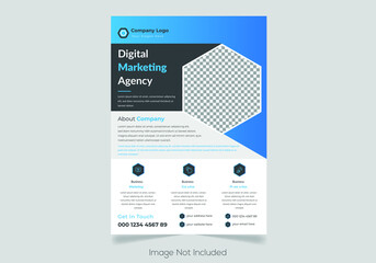 Brochure design, cover modern layout, annual report, poster, flyer in A4 with colorful triangles
