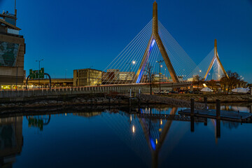 Fototapeta na wymiar Massachusetts-Boston-Zakim Bridge