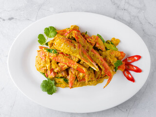 crab in sauce thai cuisine