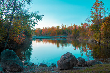 Obraz premium Klondike Park Lake