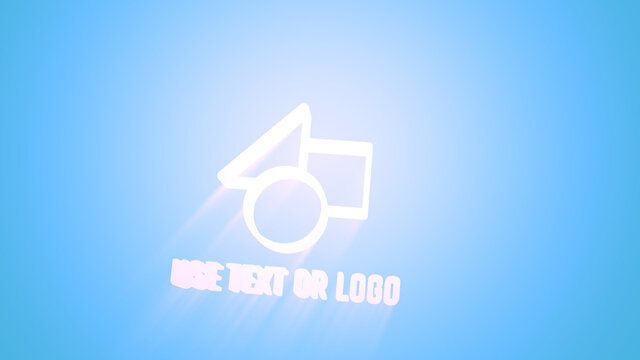 Minimal 3D Logo and Text Intro Full Frame Title