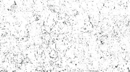 Monochrome texture composed of irregular graphic elements. Distressed uneven grunge background. Abstract vector illustration. Overlay for interesting effect and depth. Isolated on white background.