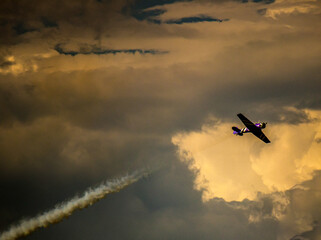 airplane in the sky