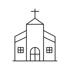 worship christian church icon vector