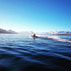 Jetski on the ocean