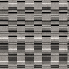 Macrame Tie Dye Seamless Pattern. cream black and Beige Ink Geometric Art Print. Geometric Monochrome Striped Textile Imitation. Shibory Minimalism Background. Contemporary Watercolor Japan Design.