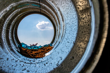 paper boat in the can