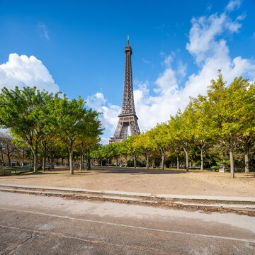 Eiffel Tower at the Champs de Mars in Paris, France