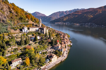 Morcote a Municipality of Switzerland on the Shores of Lake Lugano