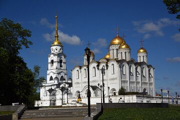 Assumption church in Vladimir town, Russia	
