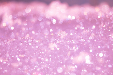 Magical beautiful background of foam drops