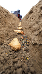 farmers grow ginger in farmland,  China
