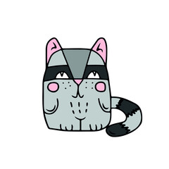 Vector children's animal design for banners,postcards, social networks,stickers