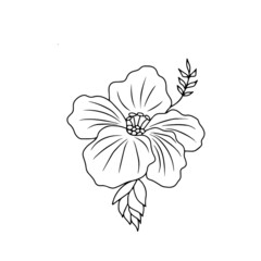 Children's vector design botany ,flowers for stickers, social networks, postcards 