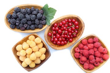 Different types of berries.