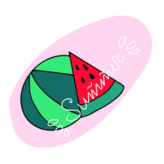 Children's vector design summer ,panda for stickers, social networks,postcards