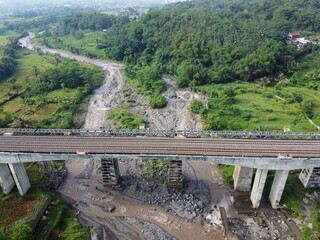 Sakalimalas Bridge is the longest railway bridge with fifteen poles, which crosses the Keruh River,...