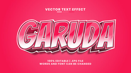 Garuda editable text effect