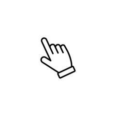 Hand cursor click icon vector