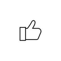 Thumb up, Like hand icon, Like hand sign vector