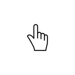 Hand cursor click icon vector