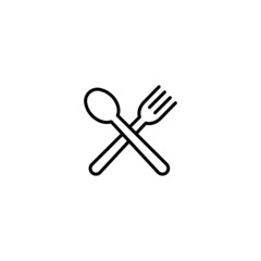 Spoon and fork , Restaurant sign vector