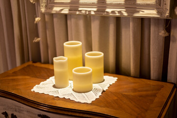 party room decoration with natural light and candles to set the scene